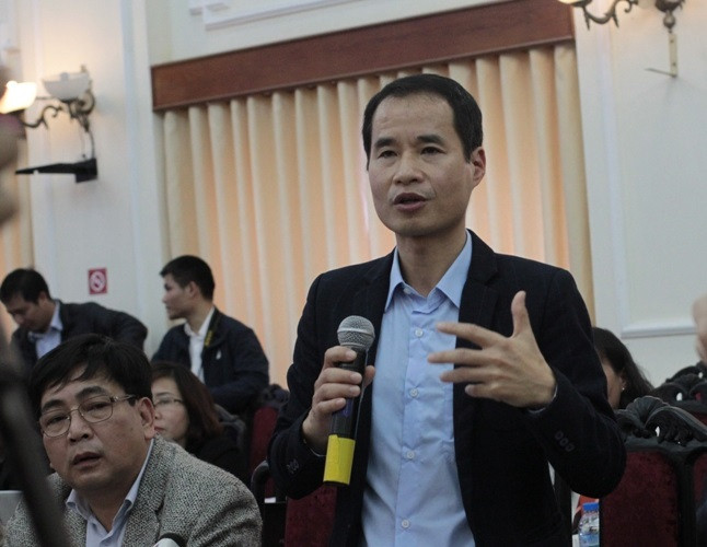 Thạc sĩ Lê Anh Tuấn - Chủ biên môn Âm nhạc cho biết, nhạc cụ là một nội dung phân hóa, không nhất thiết học sinh phải cùng học, cùng chơi một loại nhạc cụ. (Ảnh: Thùy Linh)