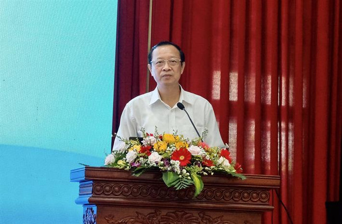 Thứ trưởng Bộ Giáo dục và Đào tạo Phạm Ngọc Thưởng phát biểu tại hội nghị. Nguồn: Bộ Giáo dục và Đào tạo Thứ trưởng Bộ Giáo dục và Đào tạo Phạm Ngọc Thưởng phát biểu tại hội nghị. Nguồn: Bộ Giáo dục và Đào tạo