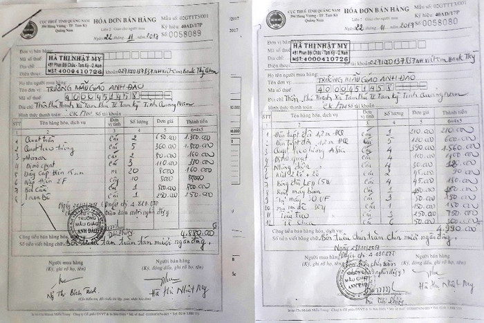Nhiều sai phạm trong quản lý, thu chi tài chính tại trường mầm non Anh Đào.