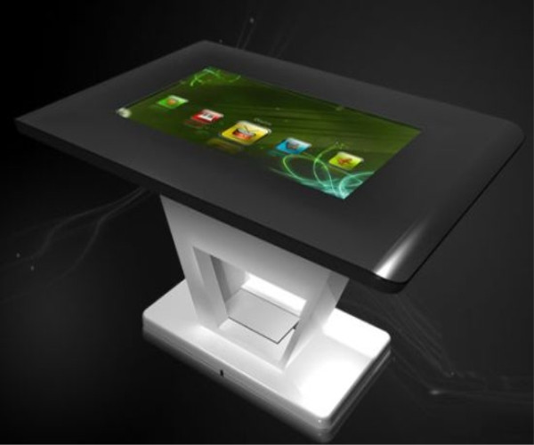 1. Bàn cảm ứng MagixTouch mỏng nhất thế giới Công ty TouchMagix Media rất tự hào khi cho ra đời chiếc bàn cảm ứng mỏng nhất thế giới MagixTouch.Chiếc bàn này tiêu ít hơn 60% điện năng so với những chiếc máy tính để bàn khác nhưng vẫn mang đến hiệu quả đáng nể. Sản phẩm này đi kèm với một bộ phần mềm tùy chọn đơn giản với có 40 điểm cảm ứng cùng lúc, tốc độ quét là 50 khung hình trong một giây và hoạt động dựa trên hệ điều hành Apple Mac Mini. Các thông số kĩ thuật của MagixTouch gồm ổ đĩa 350 GB, RAM 4 GB và bộ xử lý đồ họa 9400 M. Ngoài ra còn có 4 cổng USB 2.0, Bluetooth, Wi-Fi và Ethernet. Với rất nhiều tính năng hữu dụng, chiếc bàn cảm ứng này rất phù hợp để đặt ở khu mua sắm, bệnh viện hay nhà riêng. 1. Bàn cảm ứng MagixTouch mỏng nhất thế giới Công ty TouchMagix Media rất tự hào khi cho ra đời chiếc bàn cảm ứng mỏng nhất thế giới MagixTouch.Chiếc bàn này tiêu ít hơn 60% điện năng so với những chiếc máy tính để bàn khác nhưng vẫn mang đến hiệu quả đáng nể. Sản phẩm này đi kèm với một bộ phần mềm tùy chọn đơn giản với có 40 điểm cảm ứng cùng lúc, tốc độ quét là 50 khung hình trong một giây và hoạt động dựa trên hệ điều hành Apple Mac Mini. Các thông số kĩ thuật của MagixTouch gồm ổ đĩa 350 GB, RAM 4 GB và bộ xử lý đồ họa 9400 M. Ngoài ra còn có 4 cổng USB 2.0, Bluetooth, Wi-Fi và Ethernet. Với rất nhiều tính năng hữu dụng, chiếc bàn cảm ứng này rất phù hợp để đặt ở khu mua sắm, bệnh viện hay nhà riêng.