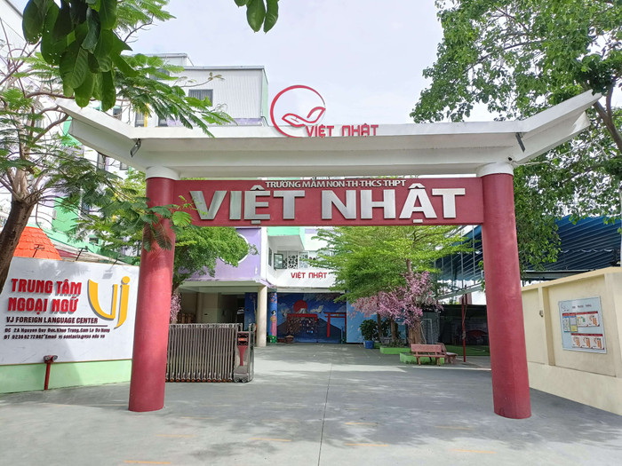 Trường Mầm non, Tiểu học, Trung học cơ sở và Trung học phổ thông Việt Nhật. Ảnh: website trường. cong-viet-nhat-2611e68d (1).jpg