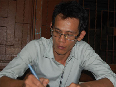 Hoàng Mạnh Trung tại cơ quan điều tra