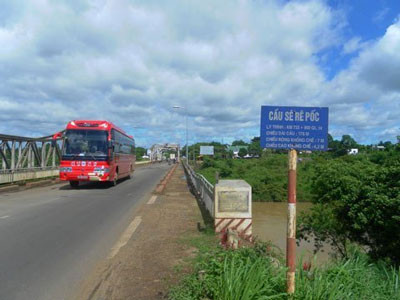 Cầu Sê Rê Pôk hôm nay Cầu Sê Rê Pôk hôm nay