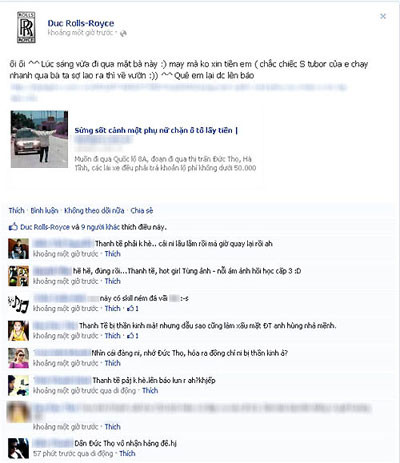 Mạng xã hội cũng bàn tán xôn xao về người phụ nữ hay đi "xin đểu" tiền