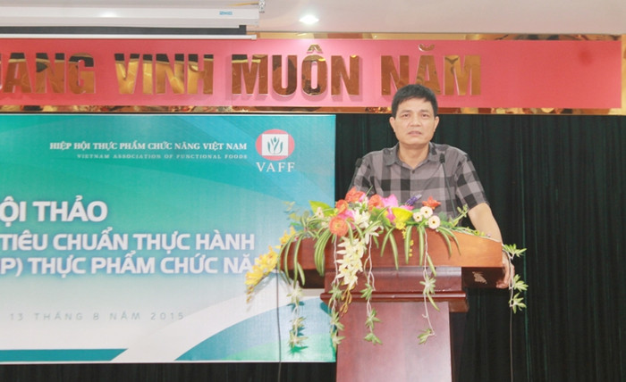 TS Nguyễn Thanh Phong, Cục trưởng cục An toàn thực phẩm (Bộ Y tế) phát biểu khai mạc hội thảo. TS Nguyễn Thanh Phong, Cục trưởng cục An toàn thực phẩm (Bộ Y tế) phát biểu khai mạc hội thảo.