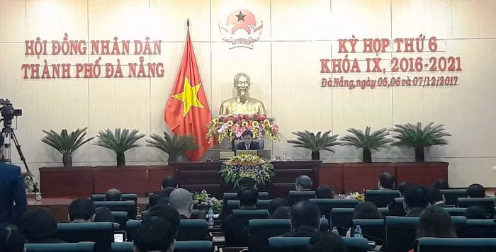 Hội đồng nhân dân thành phố Đà Nẵng khai mạc trong tình trạng "chưa có tiền lệ". Ảnh: TT
