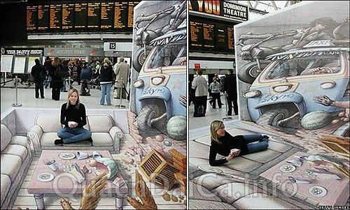 Chỉ là một bức tranh 3D thôi mà!