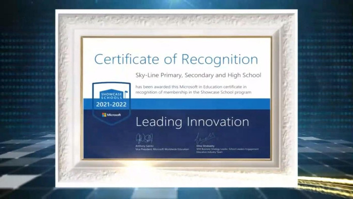 “Trường học Điển hình Microsoft” là danh hiệu được cấp cho các trường học tiêu biểu tham gia cải tiến kỹ thuật số và ứng dụng xuất sắc công nghệ thông tin để nâng cao kết quả học tập, nỗ lực chuyển đổi số môi trường học tập. Ảnh: AN “Trường học Điển hình Microsoft” là danh hiệu được cấp cho các trường học tiêu biểu tham gia cải tiến kỹ thuật số và ứng dụng xuất sắc công nghệ thông tin để nâng cao kết quả học tập, nỗ lực chuyển đổi số môi trường học tập. Ảnh: AN