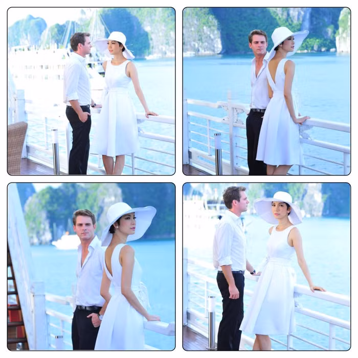 Tự tin khoe nụ cười hút hồn cùng thân hình quyến rũ trong chiếc váy do Đỗ Mạnh Cường thiết kế, Xuân Lan trở nên nữ tính hơn, lãng mạn hơn trong từng shoot hình của nhiếp ảnh gia Phạm Hoài Nam.