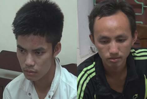 Đối tượng Luật và Thái tại Công an TP Vinh Đối tượng Luật và Thái tại Công an TP Vinh