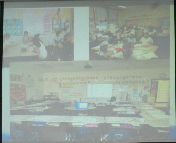 Mô hình lớp học phổ biến tại Mỹ (Ảnh: Thùy Linh) Mô hình lớp học phổ biến tại Mỹ (Ảnh: Thùy Linh)