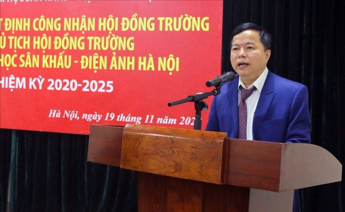 Tiến sĩ Phạm Trí Thành - Chủ tịch Hội đồng trường, Trường Đại học Sân khấu – Điện ảnh Hà Nội (Ảnh: Website nhà trường). 3-96.jpg