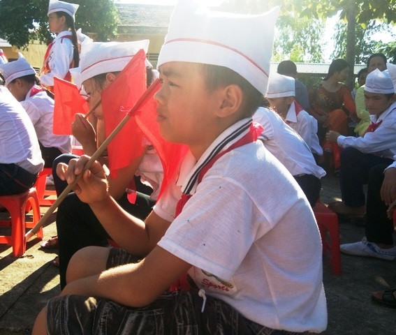 Giây phút mong chờ vào lễ khai giảng