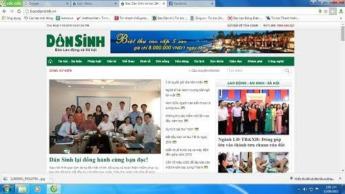 Trang điện tử Dân Sinh trở lại phục vụ bạn đọc