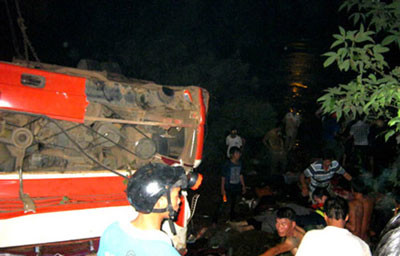 Chiếc xe gặp nạn