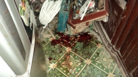 Vết máu tại hiện trường