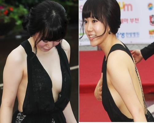 Kwak Ji Min cũng xuất hiện với bộ váy đen hở hang Kwak Ji Min cũng xuất hiện với bộ váy đen hở hang