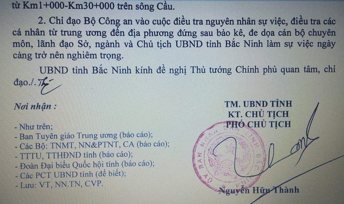 Ủy ban Nhân dân tỉnh Bắc Ninh yêu cầu Bộ Công An làm rõ về thông tin bị đe dọa Chủ tịch Ủy ban Nhân dân tỉnh Bắc Ninh (ảnh Trinh Phúc). Ủy ban Nhân dân tỉnh Bắc Ninh yêu cầu Bộ Công An làm rõ về thông tin bị đe dọa Chủ tịch Ủy ban Nhân dân tỉnh Bắc Ninh (ảnh Trinh Phúc).