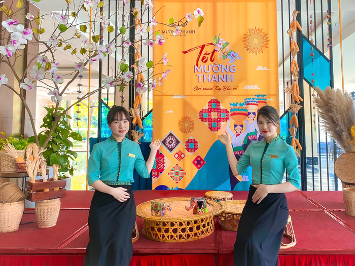 Không gian Tết Mường Thanh tại một sảnh khách sạn Không gian Tết Mường Thanh tại một sảnh khách sạn