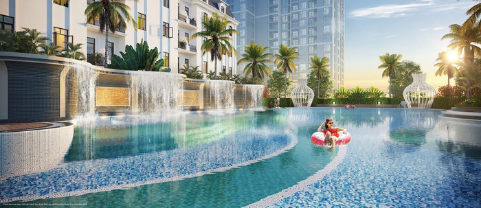 Bể bơi Indochine Resort đậm chất nghỉ dưỡng