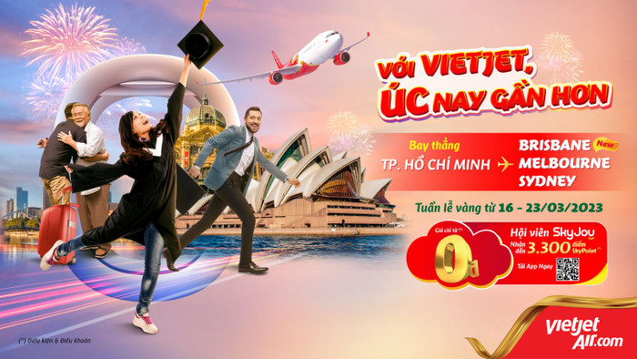 Bay Úc nay gần hơn nhờ Vietjet