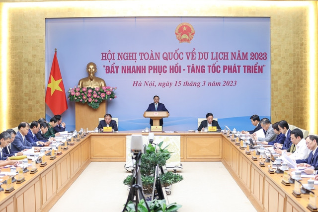 Thủ tướng phát biểu khai mạc Hội nghị - Ảnh VGP/Nhật Bắc Thủ tướng phát biểu khai mạc Hội nghị - Ảnh VGP/Nhật Bắc