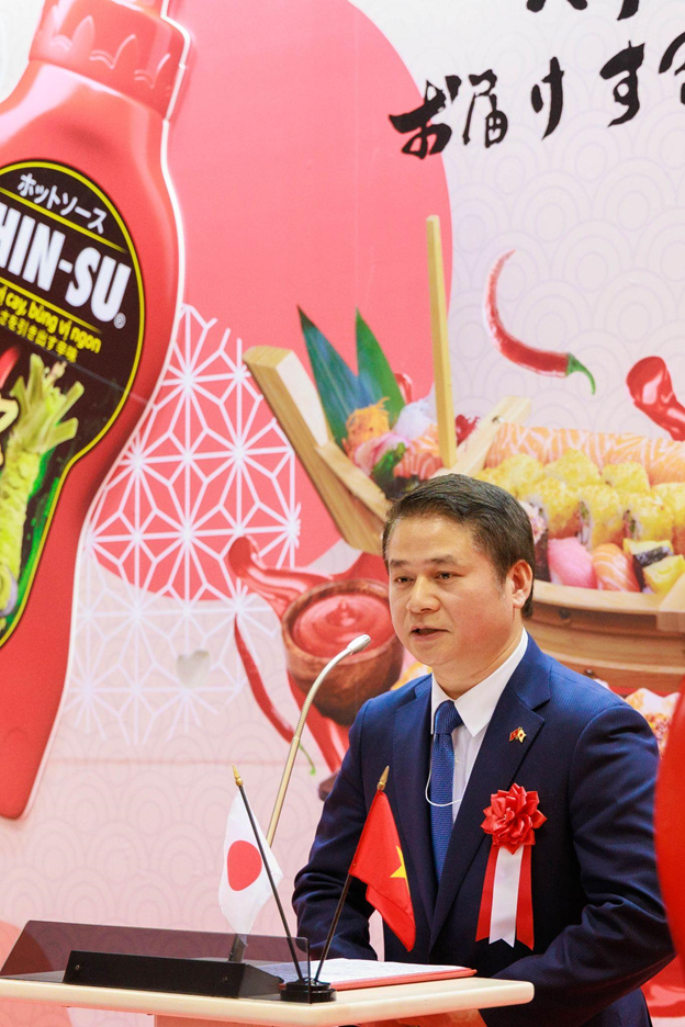 Ông Tạ Đức Minh - Tham tán Thương mại Việt Nam tại Nhật Bản phát biểu tại sự kiện Ông Tạ Đức Minh - Tham tán Thương mại Việt Nam tại Nhật Bản phát biểu tại sự kiện
