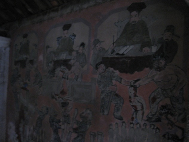 Trong chùa những hình vẽ kể về kiếp luôn hồi, về quả báo trong kiếp người Trong chùa những hình vẽ kể về kiếp luôn hồi, về quả báo trong kiếp người