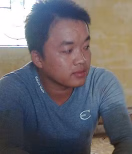 Đối tượng Vũ Văn Quỳnh bị bắt giữ tại cơ quan công an.