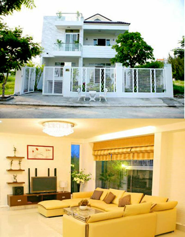 Ngôi nhà khoác chiếc áo màu trắng do bà xã Quyền Linh lên ý tưởng, mang đậm phong cách châu Âu. Ngôi nhà sang trọng, hiện đại và ấm cúng khoác chiếc áo màu trắng do chính tay bà xã Dạ Thảo lên ý tưởng, mang đến không gian sống đầy tiện nghi theo phong cách châu Âu.Quyền Linh rất tự hào về mái ấm của gia đình anh.