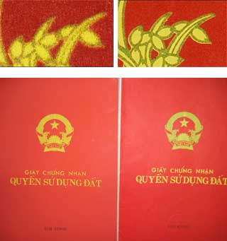 Tinh vi công nghệ làm sổ đỏ giả thời công nghệ số. Tinh vi công nghệ làm sổ đỏ giả thời công nghệ số.
