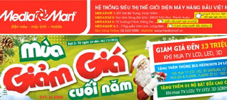 Hàng loạt các sản phẩm điện tử, công nghệ, IT và điện thoại, ... giảm giá mạnh nhất tại MediaMart từ ngày 10/12 tới hết Hàng loạt các sản phẩm điện tử, công nghệ, IT và điện thoại, ... giảm giá mạnh nhất tại MediaMart từ ngày 10/12 tới hết