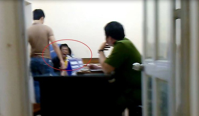 Đối tượng là Phạm Xuân Sơn tại cơ quan điều tra.