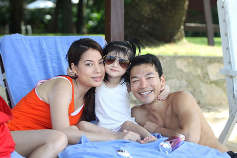 Cả gia đình cùng đi nghỉ mát