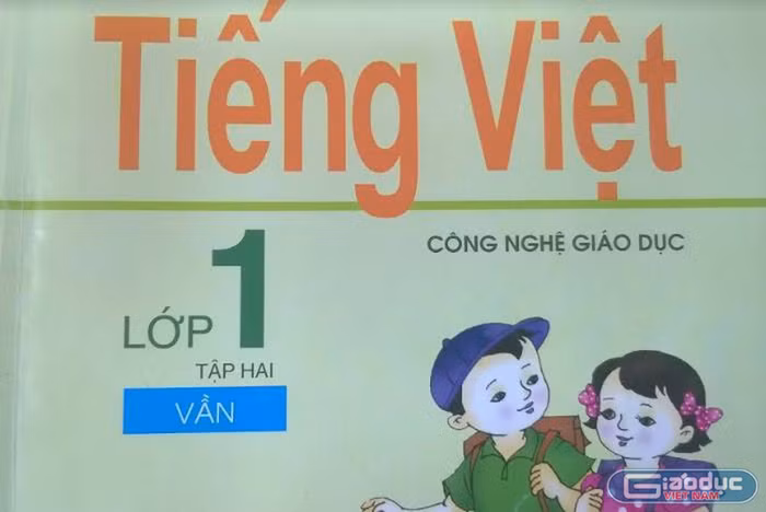 Sách Tiếng Việt lớp 1 Công nghệ giáo dục, tập 2. Ảnh: giaoduc.net.vn.