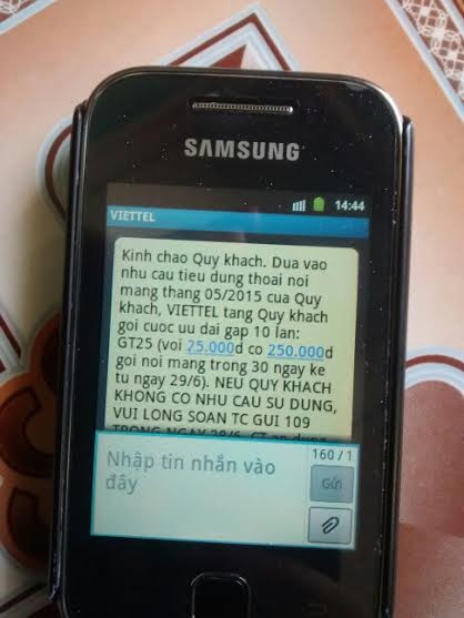 Khách hàng Viettel phản ánh bị trừ tiền dù không đăng ký dịch vụ GT25 của Viettel. Khách hàng Viettel phản ánh bị trừ tiền dù không đăng ký dịch vụ GT25 của Viettel.