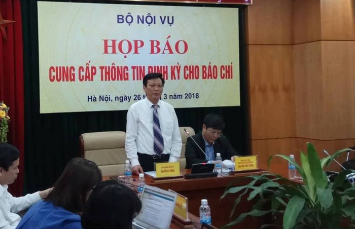 Thứ trưởng Nguyễn Duy Thăng chủ trì buổi họp báo (ảnh Trinh Phúc). Thứ trưởng Nguyễn Duy Thăng chủ trì buổi họp báo (ảnh Trinh Phúc).