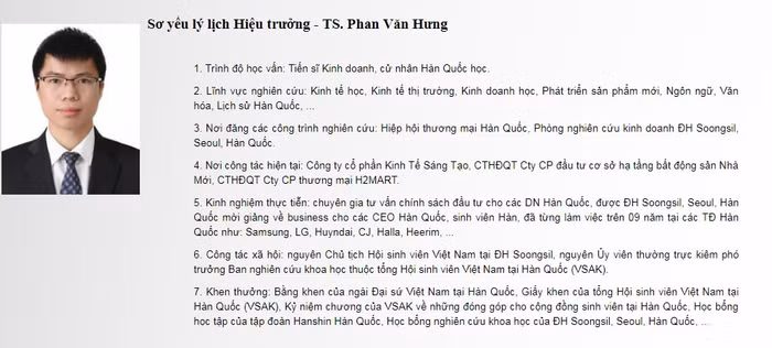 Việc mạo nhận là hiệu trưởng cho thấy ông Phan Văn Hưng bất chấp các quy định về pháp luật (ảnh Bạch Đằng).