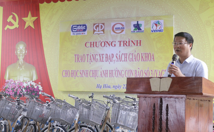 Ông Ngô Anh Vũ - Phó Chủ tịch Ủy ban nhân dân huyện Hạ Hòa (tỉnh Phú Thọ) chia sẻ tại chương trình. anh vũ1.JPG