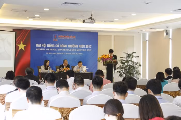 Toàn cảnh Đại hội đồng cổ đông Công ty Cổ phần Chứng khoán Dầu khí năm 2017 - ảnh nguồn Tập đoàn Dầu khí. Toàn cảnh Đại hội đồng cổ đông Công ty Cổ phần Chứng khoán Dầu khí năm 2017 - ảnh nguồn Tập đoàn Dầu khí.