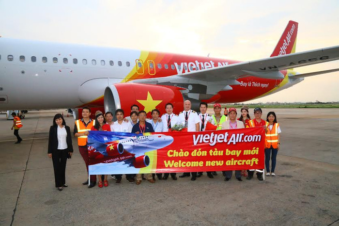 Vietjet đón tàu bay A320 thứ 24 của hãng. Vietjet đón tàu bay A320 thứ 24 của hãng.