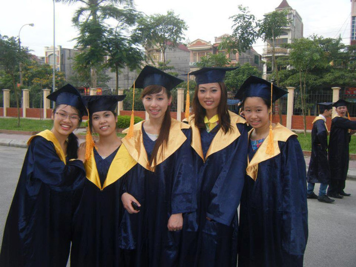 Hình ảnh Quán quân Next Top Model trong ngày tốt nghiệp cách đây không lâu.