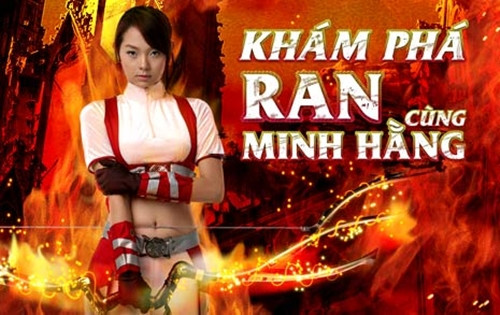 Những hình ảnh đẹp mắt và gợi cảm của Minh Hằng trong vai trò đại sứ game.