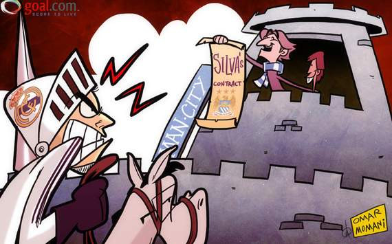 Khi hay tin David Silva có dấu hiệu 'hờn dỗi' về hợp đồng hiện tại với mức lương quá 'bèo bọt' so với những đóng góp của anh cho Man City. Real Madrid của Mourinho liền nhảy vào chèo kéo tiền vệ sáng tạo của bóng đá Tây Ban Nha này về với sân Santiago Bernabeu. Khi hay tin David Silva có dấu hiệu 'hờn dỗi' về hợp đồng hiện tại với mức lương quá 'bèo bọt' so với những đóng góp của anh cho Man City. Real Madrid của Mourinho liền nhảy vào chèo kéo tiền vệ sáng tạo của bóng đá Tây Ban Nha này về với sân Santiago Bernabeu.