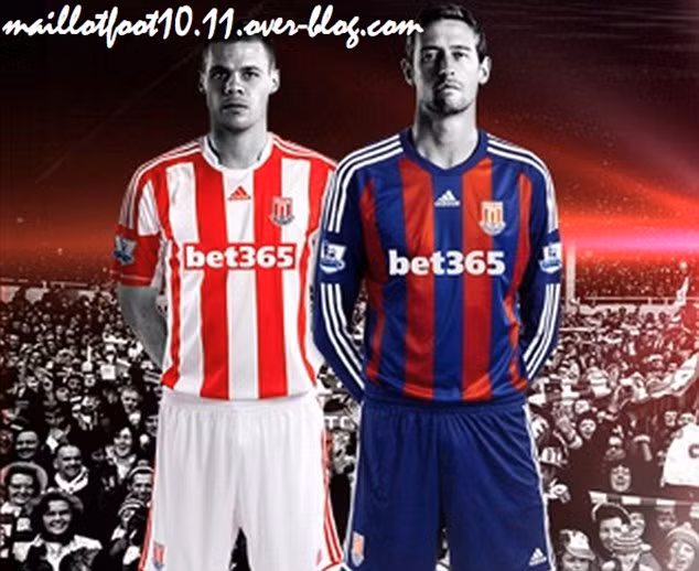 Áo sân nhà và sân khách của Stoke City. Áo sân nhà và sân khách của Stoke City.