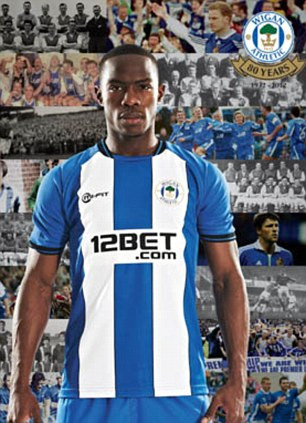 Áo sân nhà của Wigan. Áo sân nhà của Wigan.