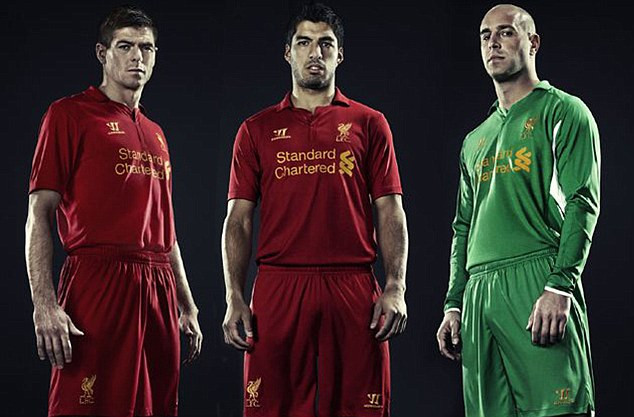 Áo thi đấu của Liverpool. Áo thi đấu của Liverpool.