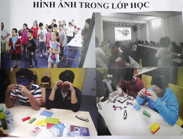 Các lớp học kích hoạt não do phía Công ty Green Mind giới thiệu. Ảnh: An Nguyên Các lớp học kích hoạt não do phía Công ty Green Mind giới thiệu. Ảnh: An Nguyên