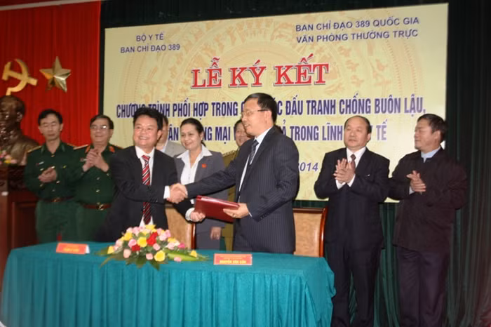 Lễ Ký hợp tác giữa Ban chỉ đạo 389 – Bộ Y tế và Ban chỉ đạo 389 Quốc gia.