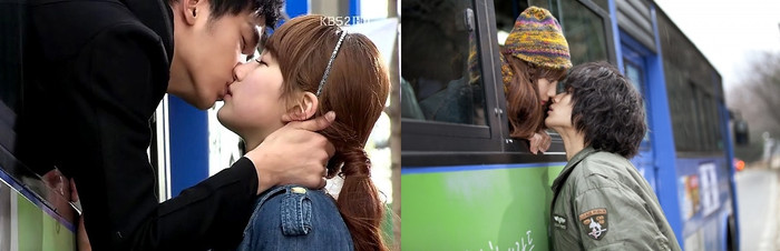 5. Phim "Dream high" (2011): Nụ hôn xe buýt gây "sốt" và cũng là một trong những cảnh đẹp nhất của phim.